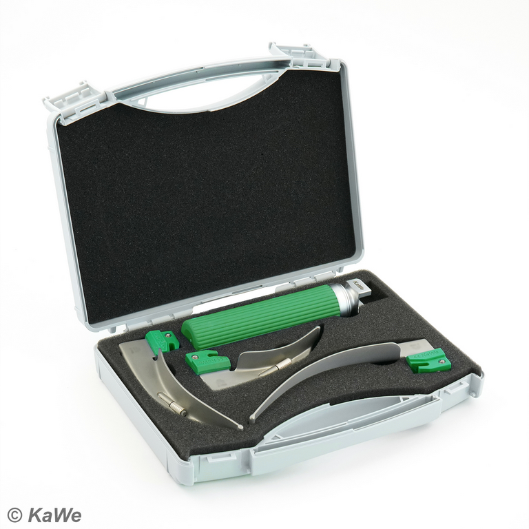 KaWe® Laryngoskop-Set Economy F.O. Xenon mit 3 MacIntosh Spatel | Erwachsene