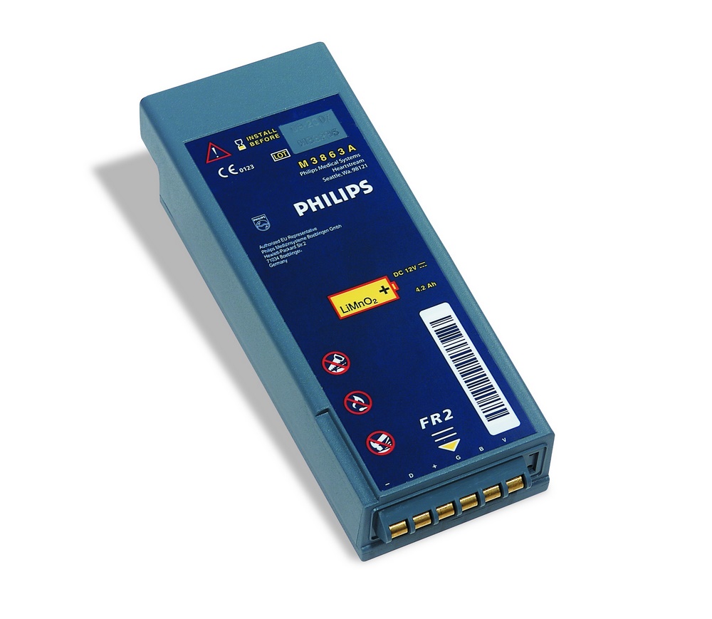 PHILIPS HeartStart FR2 AED Langzeit-Einweg-Batterie / Lithiumbatterie