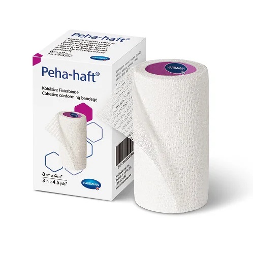 Hartmann Peha-haft® latexfrei kohäsive Fixierbinde | Größe: 4 Meter | Packung á 1 Rolle