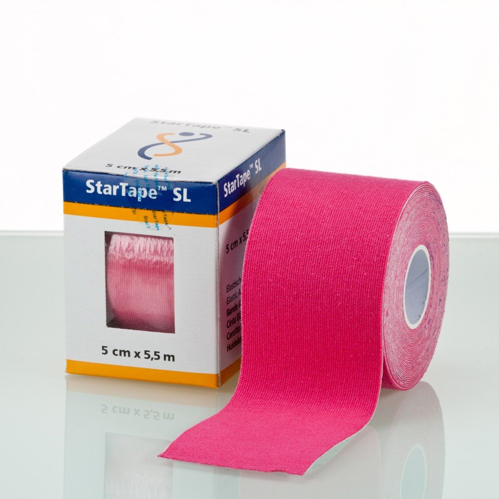 SL StarTape® Kinesiologie-Tape | Größe: 5,5 m x 5 cm | Farbe: rot