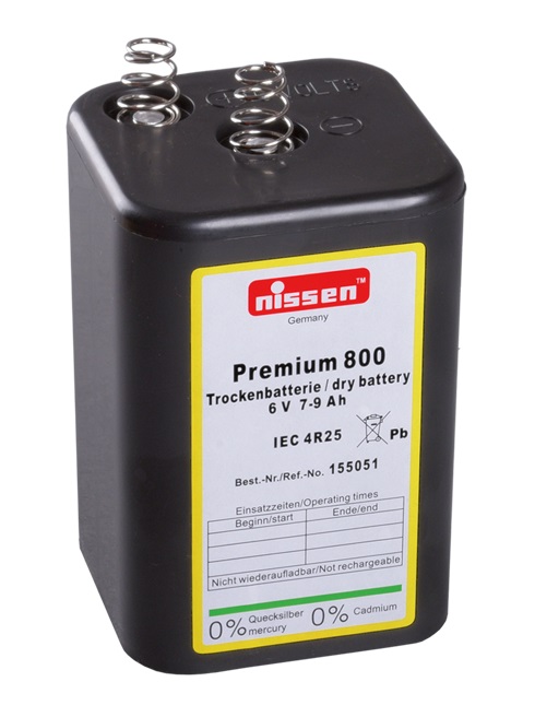 nissen™ Batterie Premium 800 | 6 V | 7 - 9 Ah