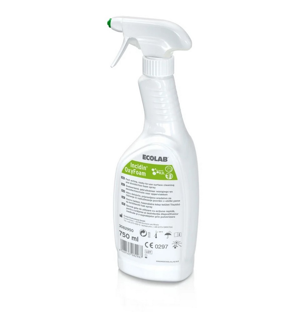 ECOLAB® Incidin™ OxyFoam Desinfektionsspray | 750 ml Flasche