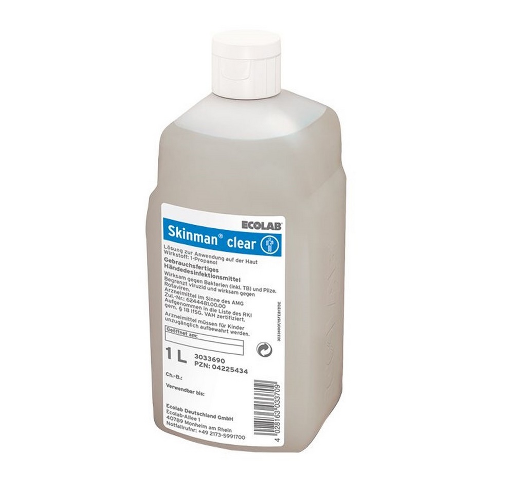 ECOLAB® Skinman™ clear Händedesinfektion | 1000 ml Flasche