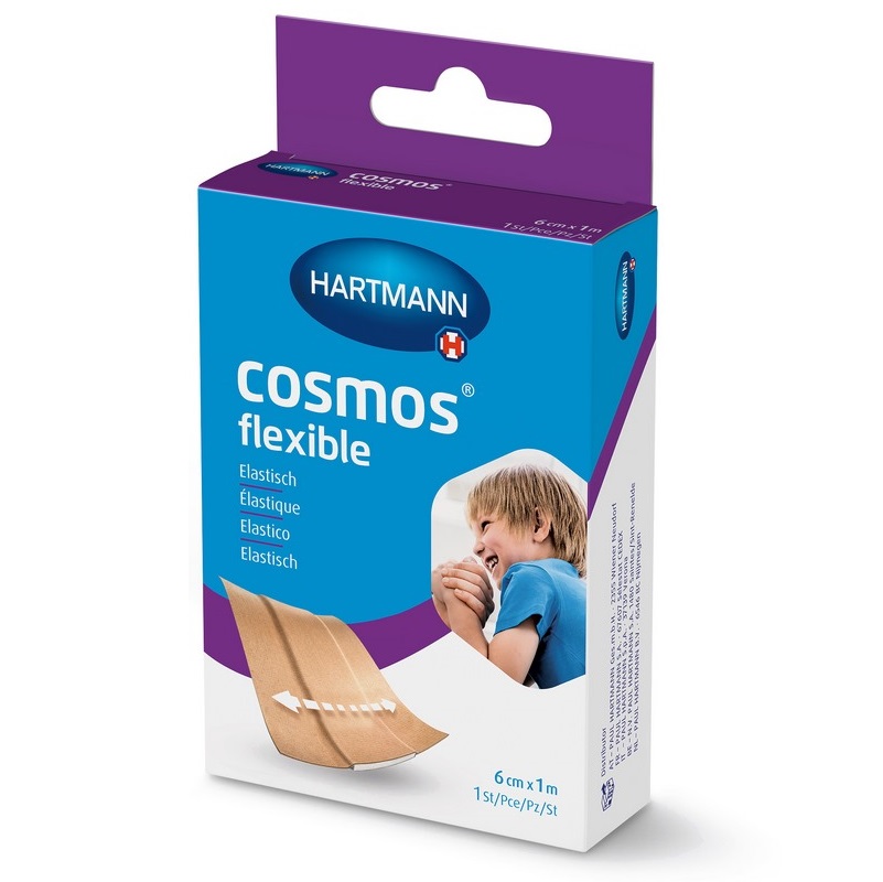 Hartmann Cosmos® flexible Wundschnellverband elastisch | Packung á 6 cm x 1 m