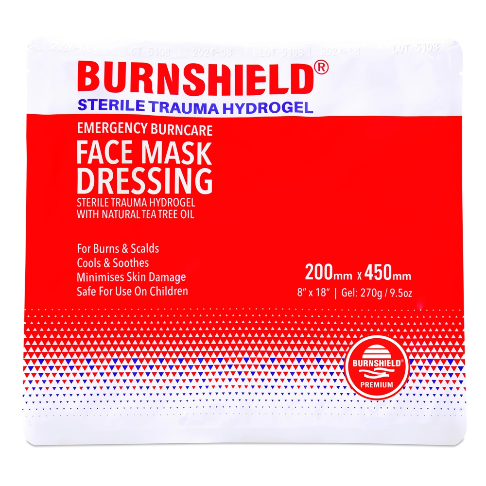 BurnShield® Sterile Kompresse / Gesichtsmaske | Größe: 20 x 45 cm