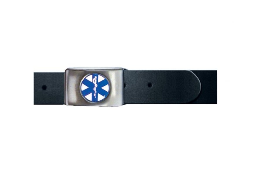 MEIERmed® Echtleder / Koppelgürtel mit Star of Life Rundlogo