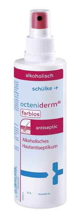 schülke octeniderm® farblos Hautantiseptikum | Farblos | 250 ml Sprühflasche