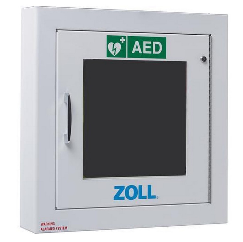 ZOLL® AED 3® Standard-Wandschrank zur Aufbewahrung mit Alarmfunktion | halb eingelassen