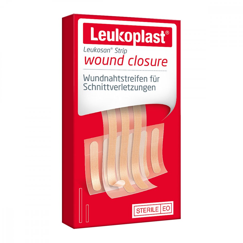 BSN medical® Leukoplast® Leukosan® strip Steril Hautnahtstreifen | Packung á 9 Stück