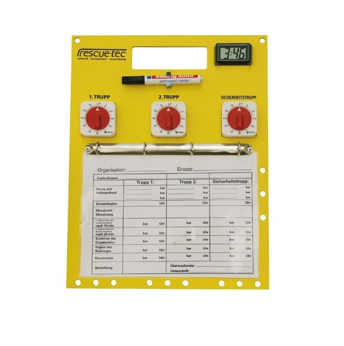 rescuetec Atemschutzüberwachungstafel | Modell: Gießen