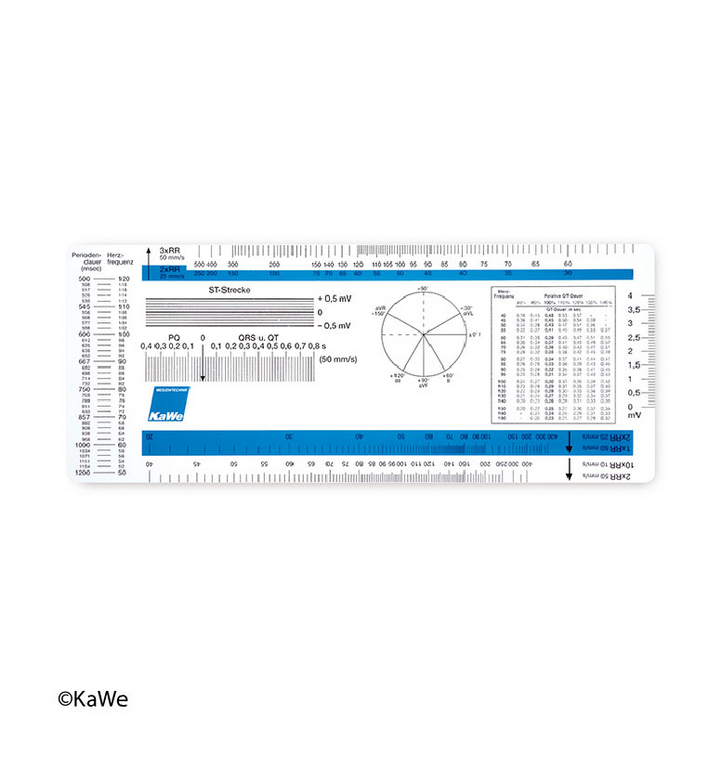 KaWe® EKG-Lineal und Goniometer aus Kunststoff