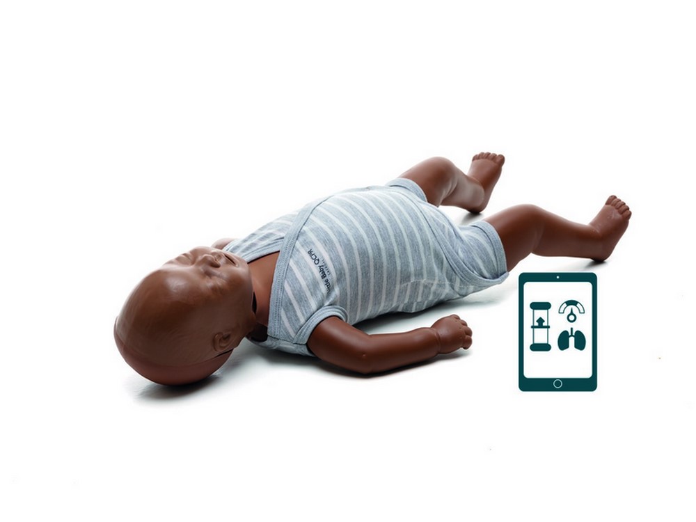 Laerdal® Reanimationspuppe Little Baby™ QCPR mit Feedback-Technologie | Dunkelhäutig