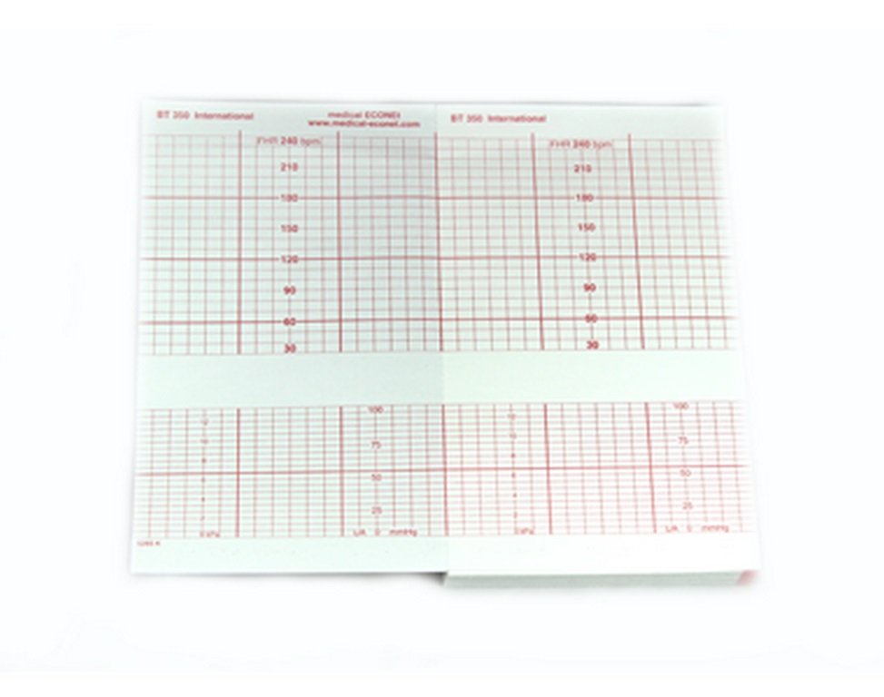 medical ECONET CTG Papier | Fetalmonitor ECOtwin und BT-350 | 1 Faltlage