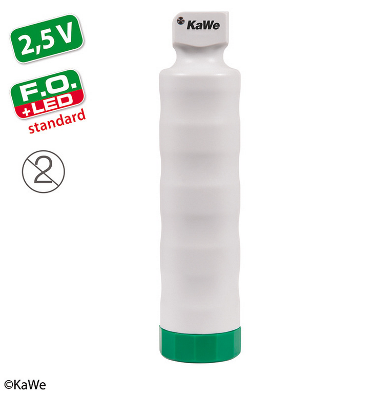 KaWe® Laryngoskop-Griff F.O. LED 2,5 V Batteriegriff | Einweg | Ausführung: Mittel