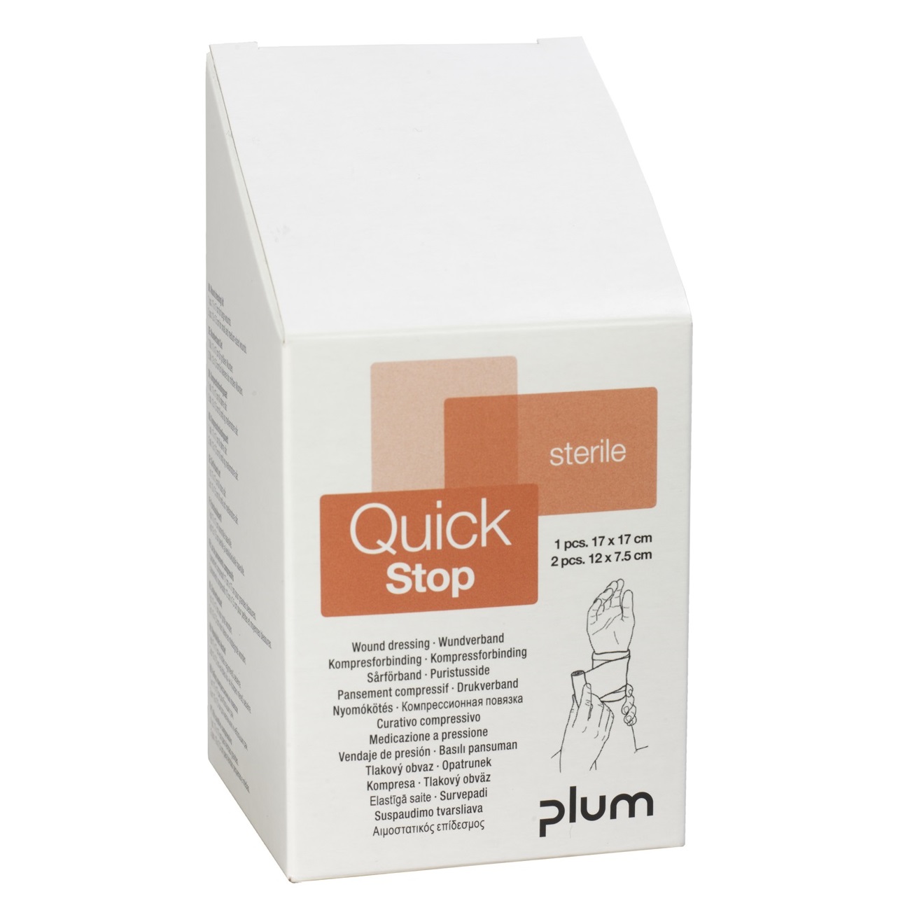 PLUM QuickStop Wundkompressen | Refill á 3 Stück