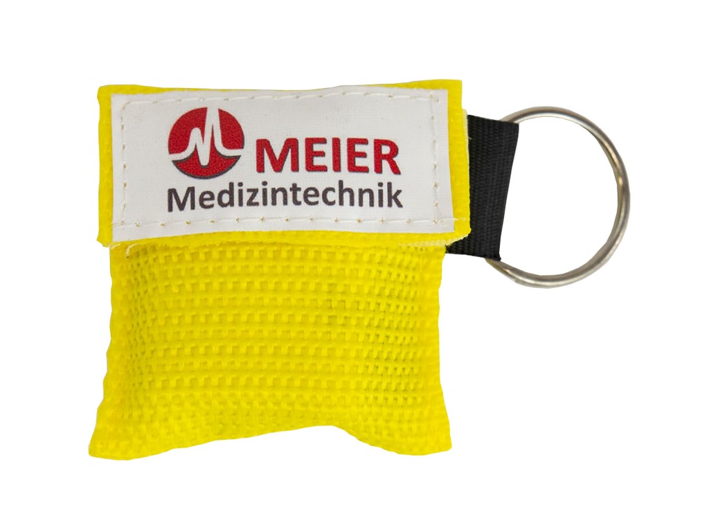 MeierMed AERObag® Beatmungstuch mit Schlüsselanhänger | Farbe: Gelb